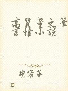 高质量文笔好的言情小说