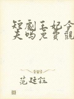 短剧王妃今天休夫吗免费观看