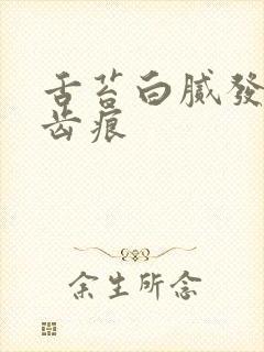 舌苔白腻发黄有齿痕