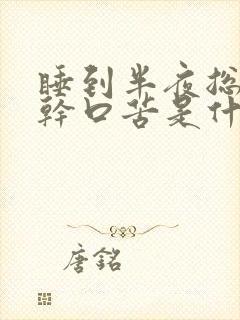 睡到半夜总是口干口苦是什么原因