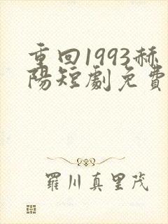 重回1993赫阳短剧免费观看