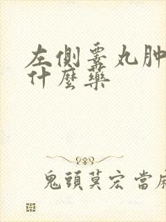 左侧睾丸肿了吃什么药