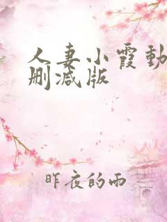 人妻小霞动漫无删减版