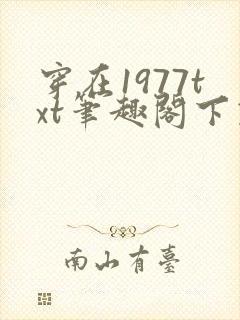 穿在1977txt笔趣阁下载