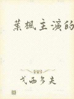 叶枫主演的短剧