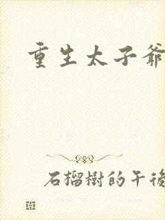 重生太子爷.