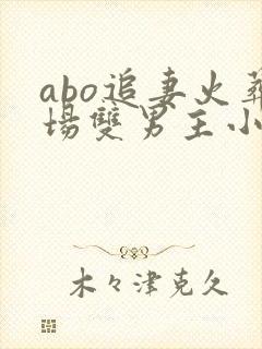 abo追妻火葬场双男主小说