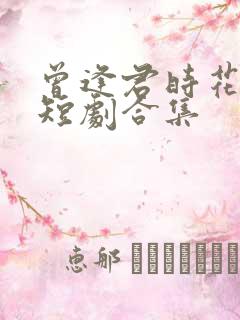 曾逢君时花照眼短剧合集