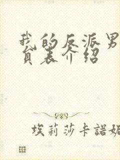 我的反派男友演员表介绍