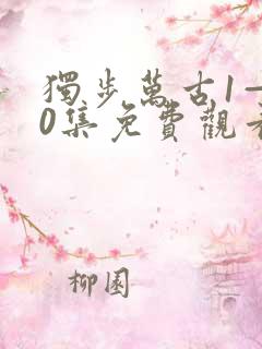 独步万古1—40集免费观看