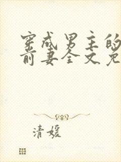 穿成男主的极品前妻全文免费阅读