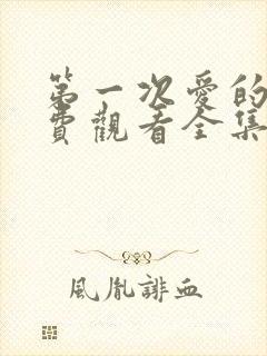 第一次爱的人免费观看全集完整版