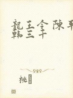 龙王令 陈平 韩三千