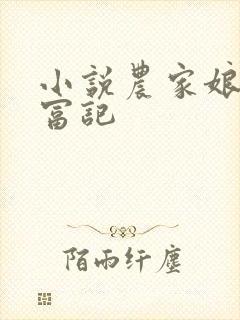 小说农家娘子致富记