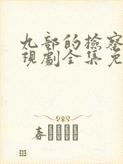 九部的检察官电视剧全集免费播放