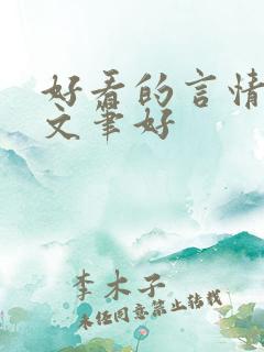 好看的言情小说文笔好