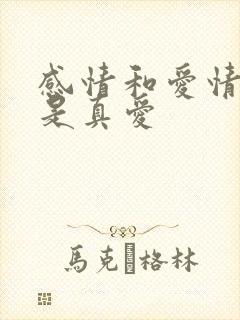 感情和爱情哪个是真爱