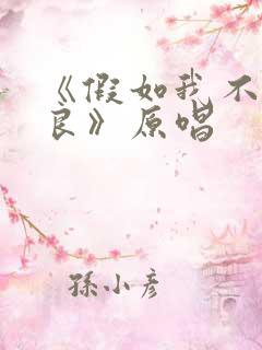 《假如我不再善良》原唱