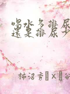 喝水多排尿多好还是排尿少好