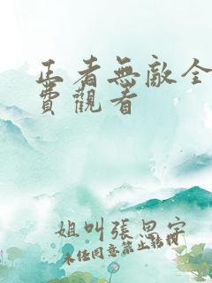 正者无敌全集免费观看