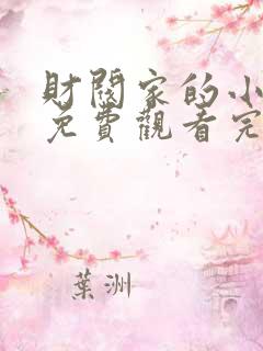 财阀家的小儿子免费观看完整版