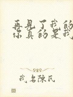 再见了我的最爱你真的是我的唯一