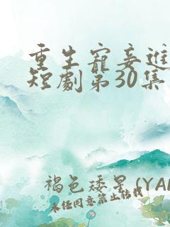 重生宠妾进阶录短剧第30集