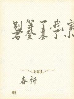 别等了,我家夫君登基了小说