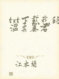 txt下载我的温柔暴君