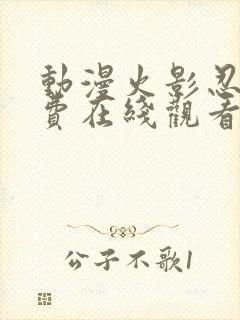 动漫火影忍者免费在线观看