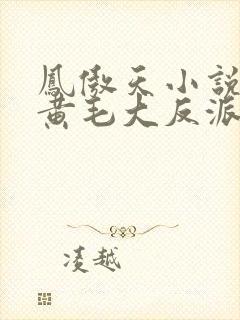 凤傲天小说里的黄毛大反派也想要幸福免费