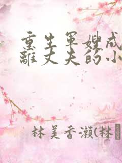 重生军嫂成全远离丈夫的小说