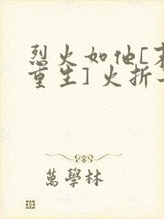 烈火如他[末世重生] 火折子