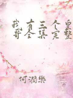 我有三个皇子哥哥全集完整版