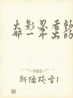 火影忍者动漫是哪一年出的