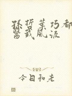 孙哲叶巧都市之医武风流