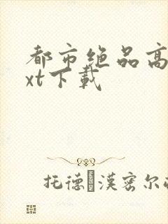 都市绝品高手txt下载