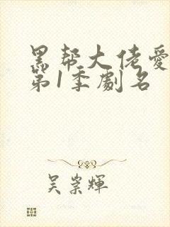 黑帮大佬爱上我第1季剧名