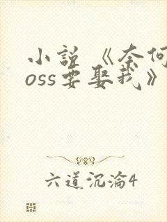 小说 《奈何boss要娶我》