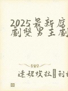 2025最新腐剧双男主剧台剧