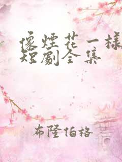 像烟花一样灿烂短剧全集