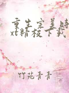 重生完美时代txt精校下载