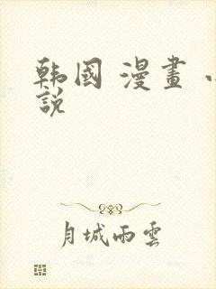 韩国 漫画 小说