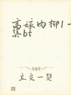 高嫁肉柳1一4集bt