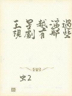 王星越演过的电视剧有哪些