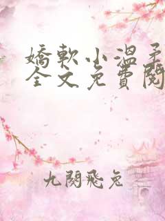 娇软小温柔小说全文免费阅读