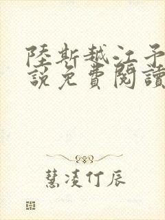 陆斯越江予笙小说免费阅读最新章节