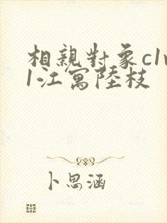 相亲对象c1v1江寓陆枝