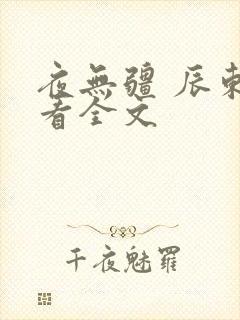 夜无疆 辰东 看全文