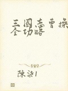 三国志曹操传完全功略